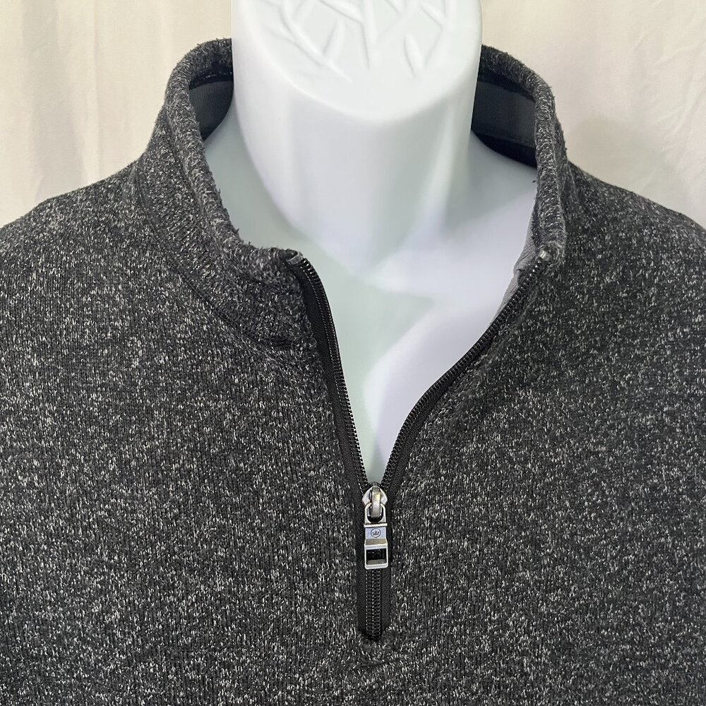 ⛳ Peter Millar Men’s Gray Fleck 1/4 Zip Sweater Jacket XL EUC 🔥